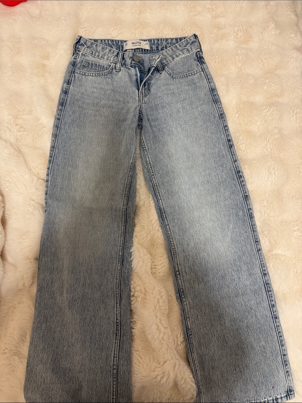 Hollister Light Blue Wide-Leg Women's Jeans